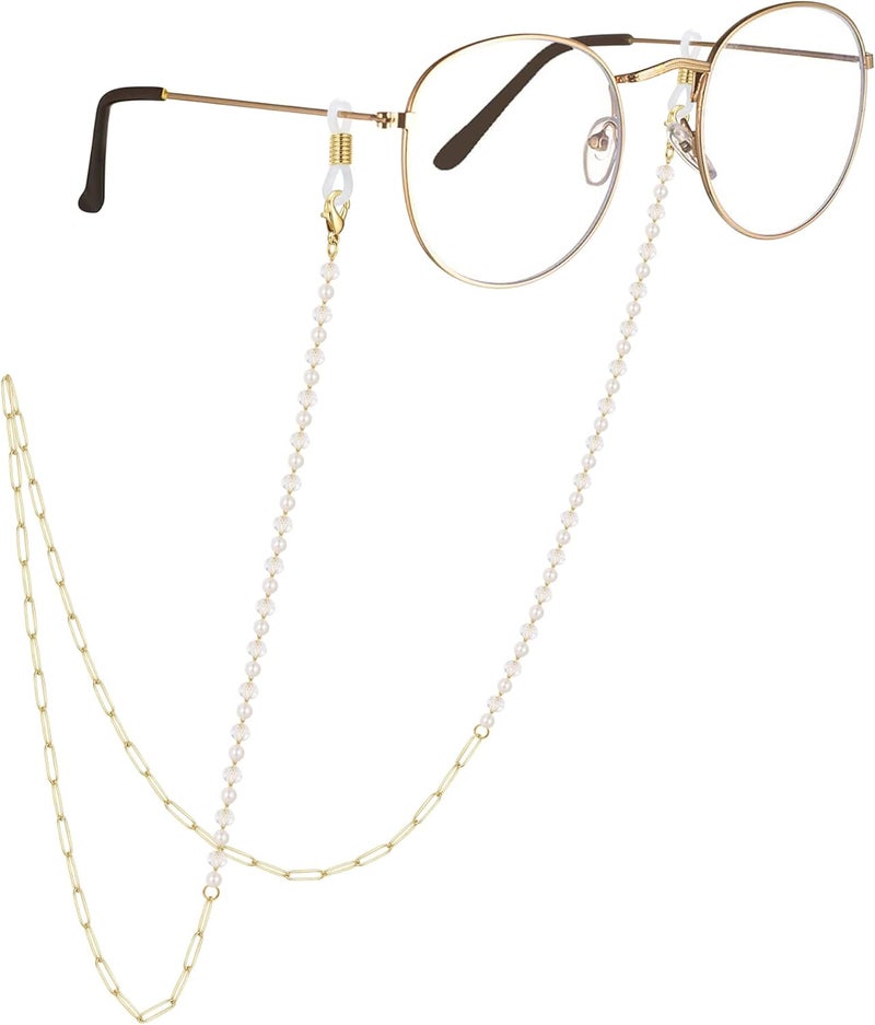 AllenCOCO Glasses Chain, Eyeglass Strap For Women Sunglasses - 14K Gold Eyeglasses Chain, Eye Glasses Holders Around Neck - Image 1